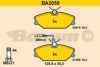 BARUM BA2050 Brake Pad Set, disc brake